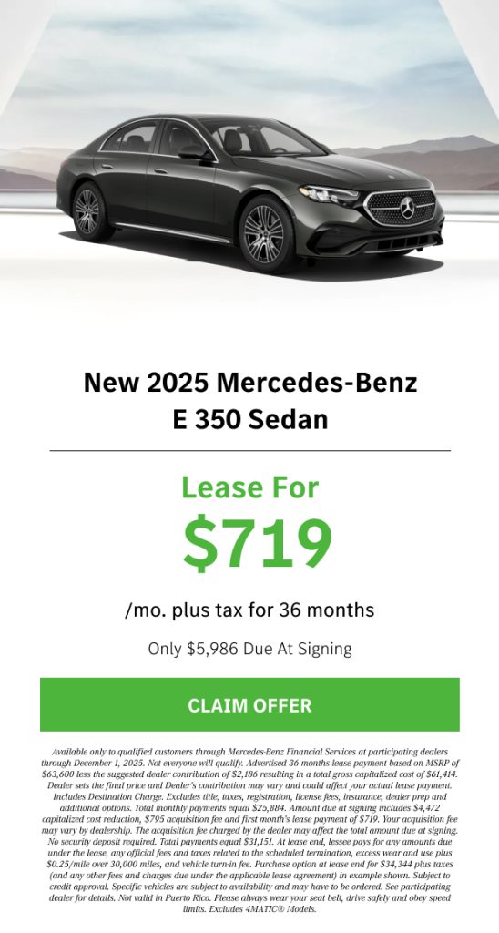 E 350 Sedan Offer 7
