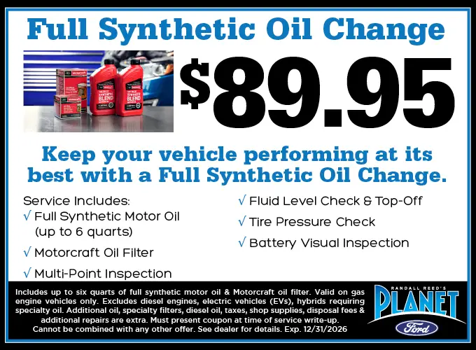 2026 Full Synthetic Oil Change Service Special24.webp