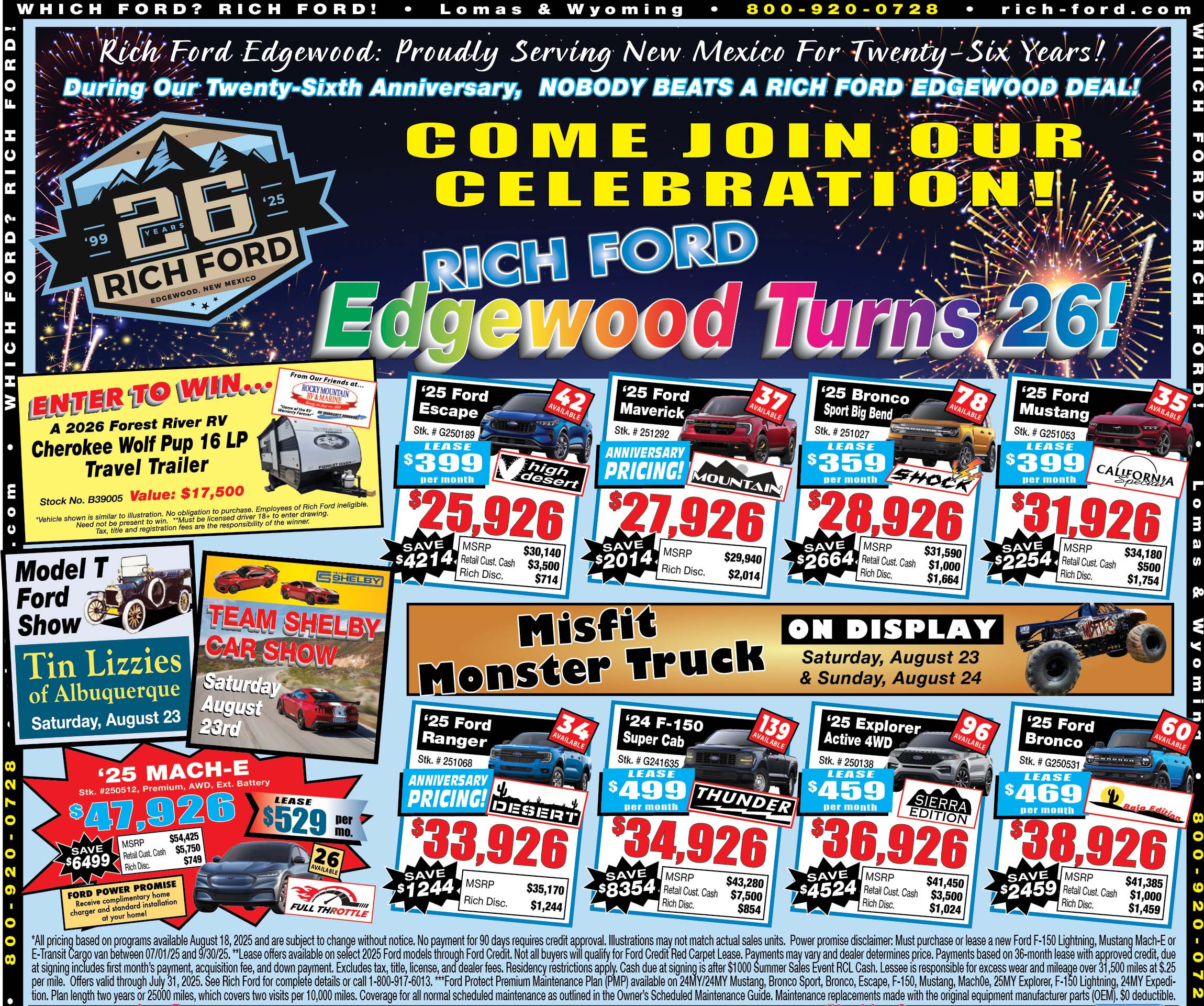 Richfordedgewood26thanniversaryad 08 18 25 1