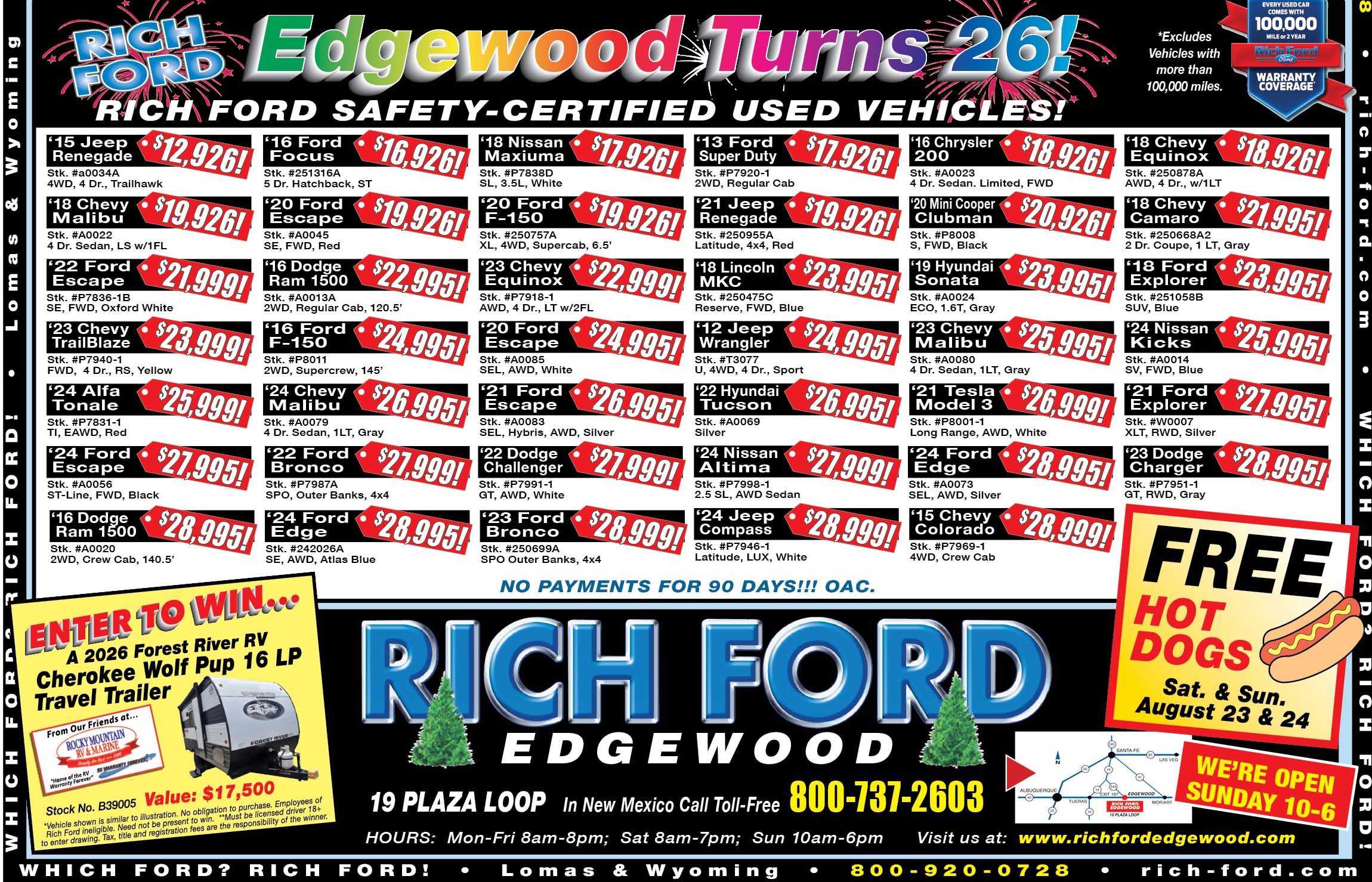 Richfordedgewood26thanniversaryad 08 18 25 2