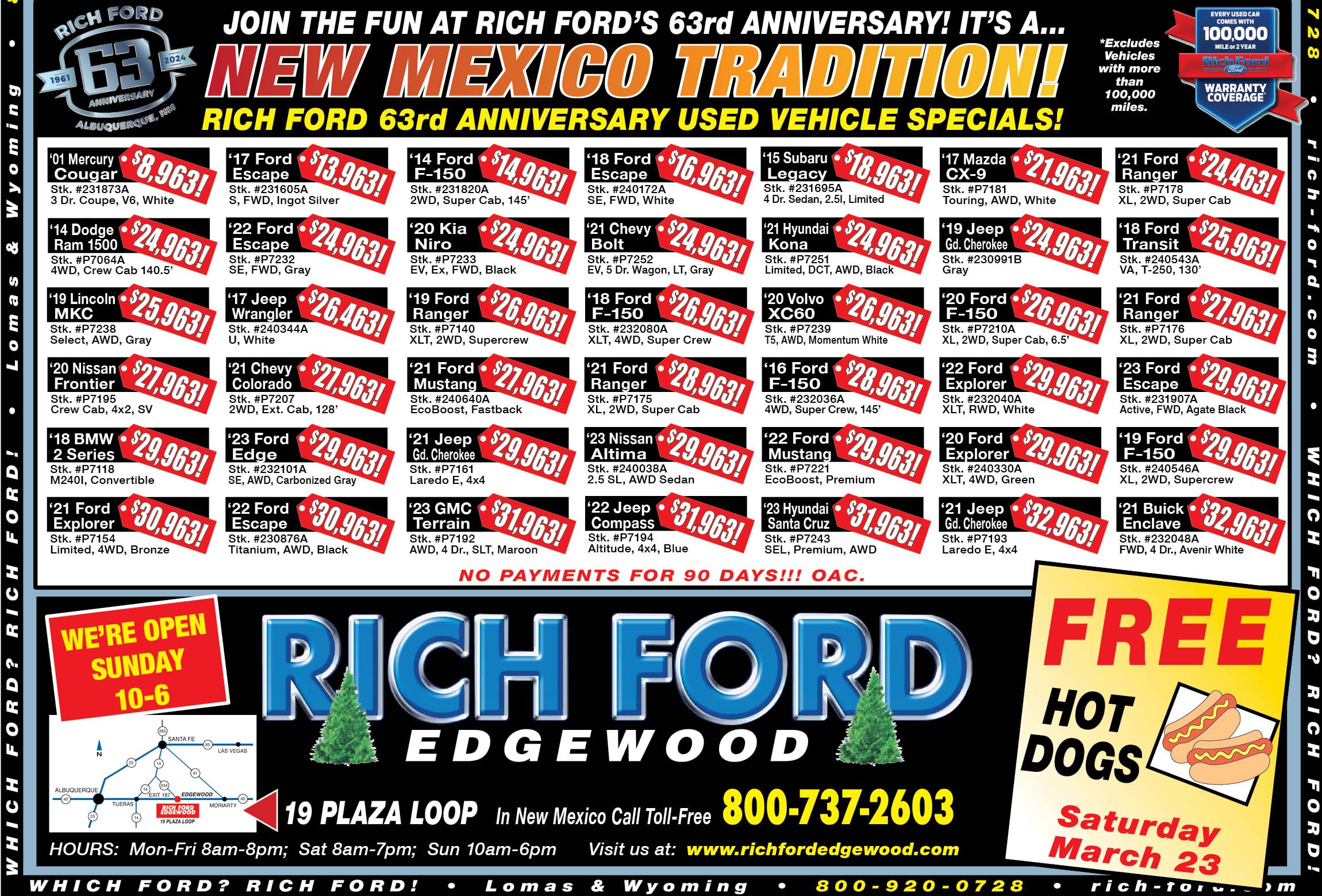 Weekly Ads Specials Rich Ford Edgewood Sales Edgewood, NM