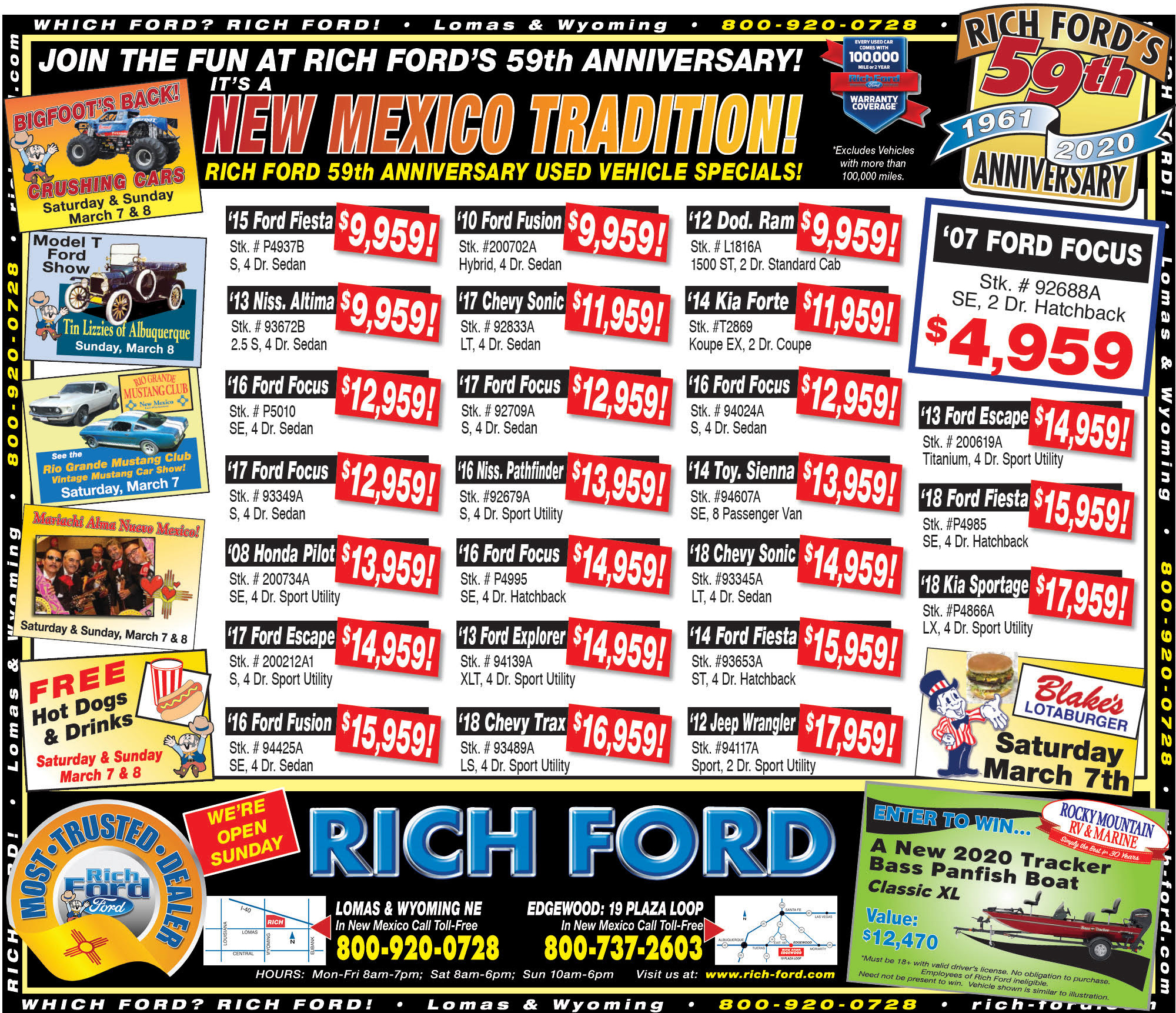 Weekly Ads Specials Rich Ford Edgewood Sales Edgewood, NM