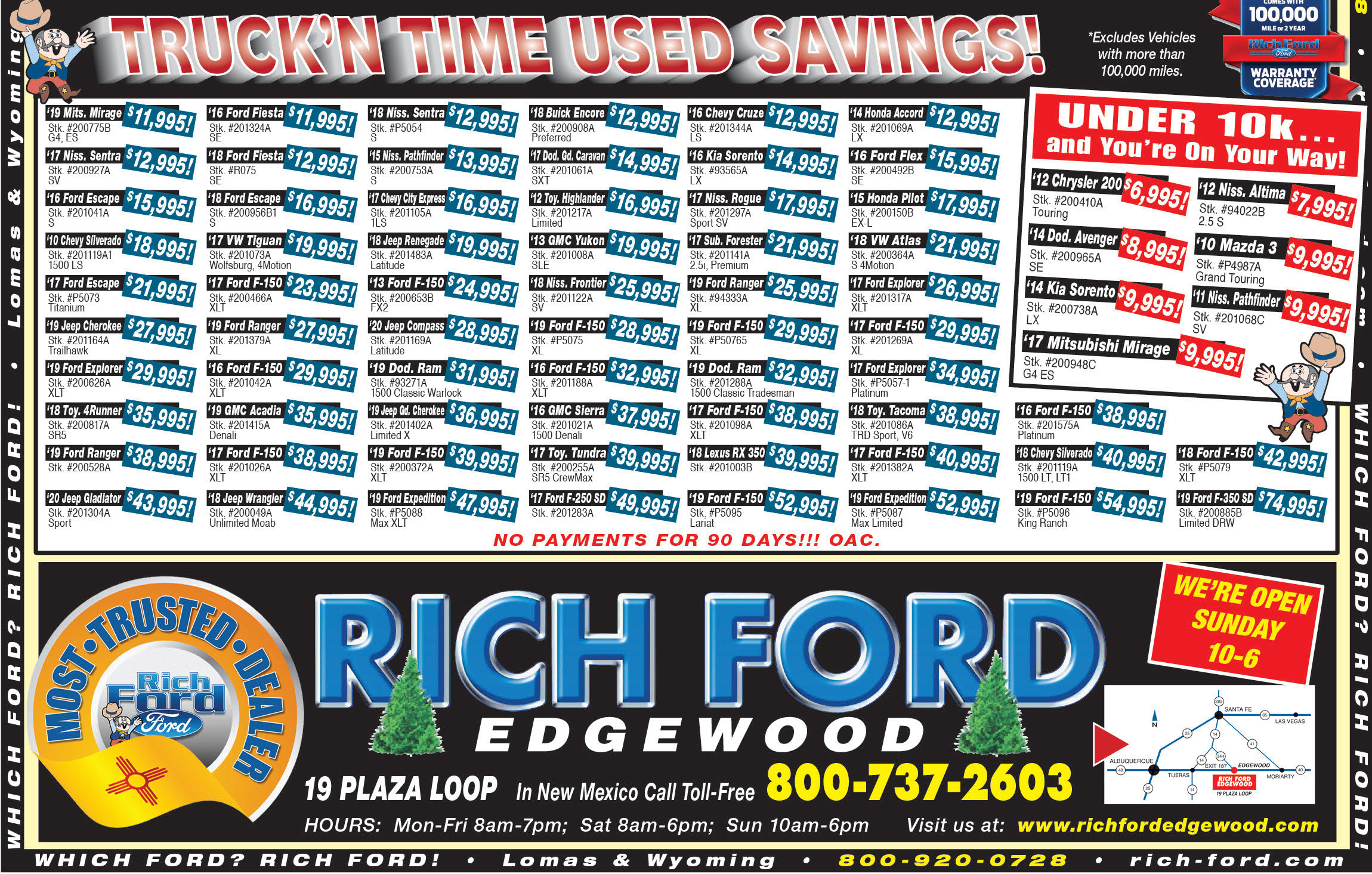 Weekly Ads Specials Rich Ford Edgewood Sales Edgewood, NM