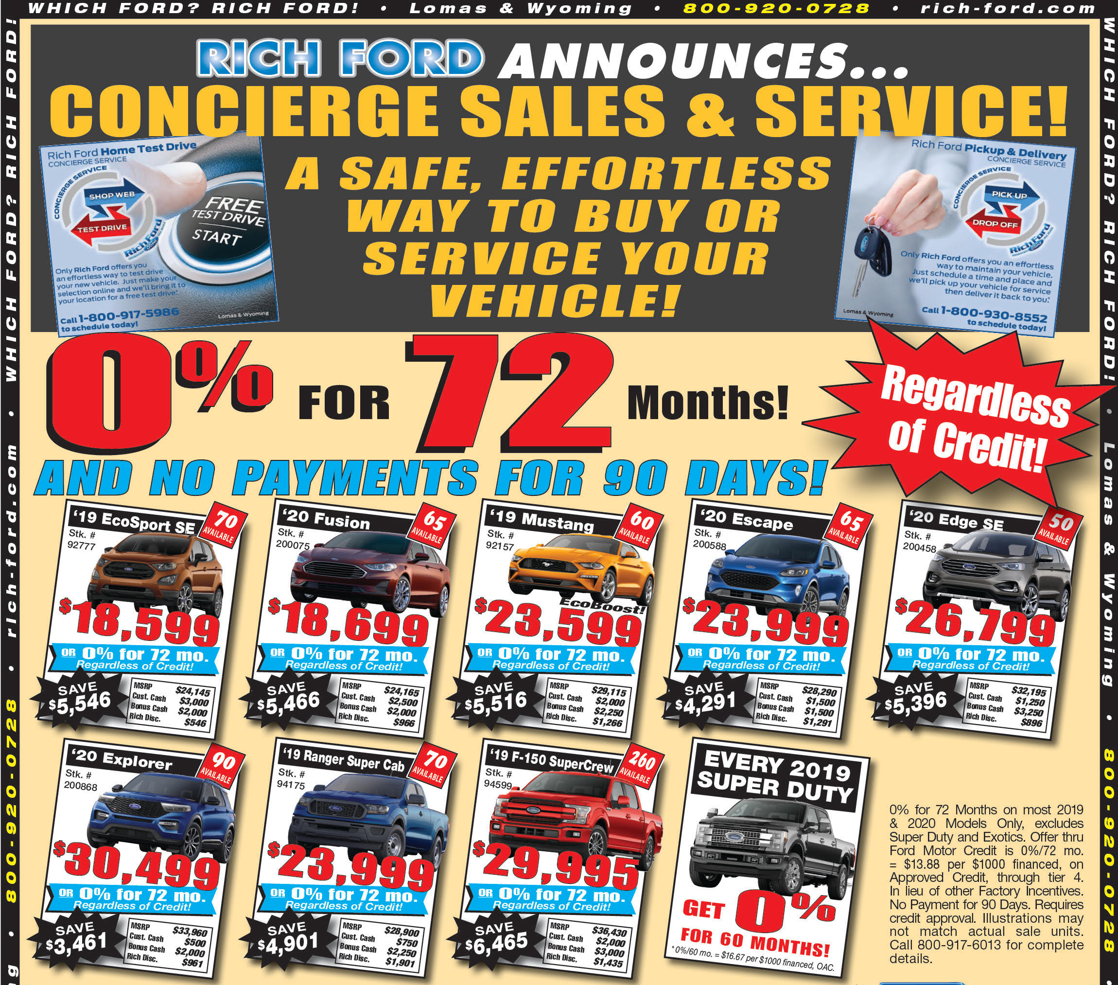Weekly Ad Specials Rich Ford Sales Albuquerque, NM