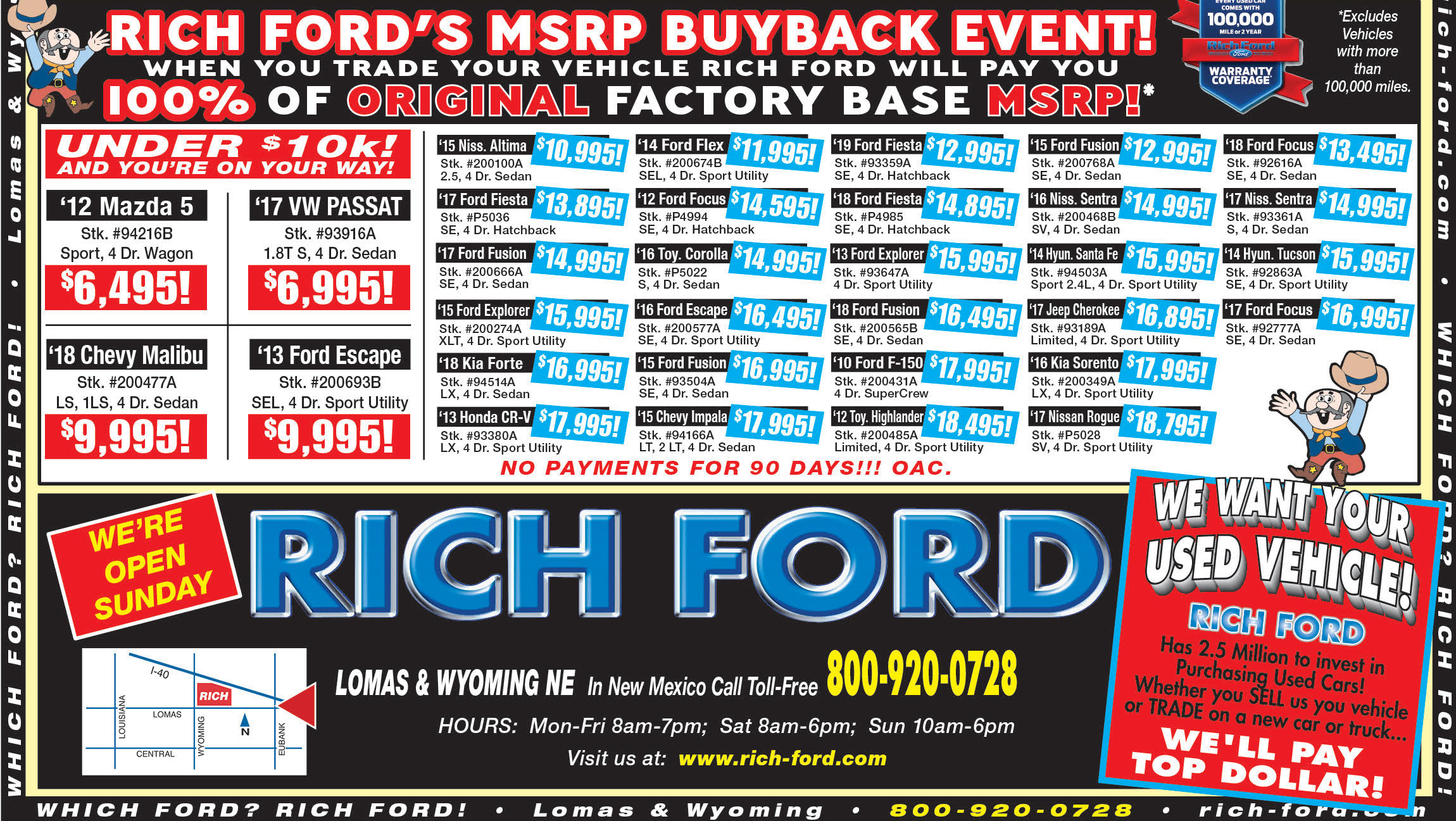 Weekly Ad Specials Rich Ford Sales Albuquerque, NM