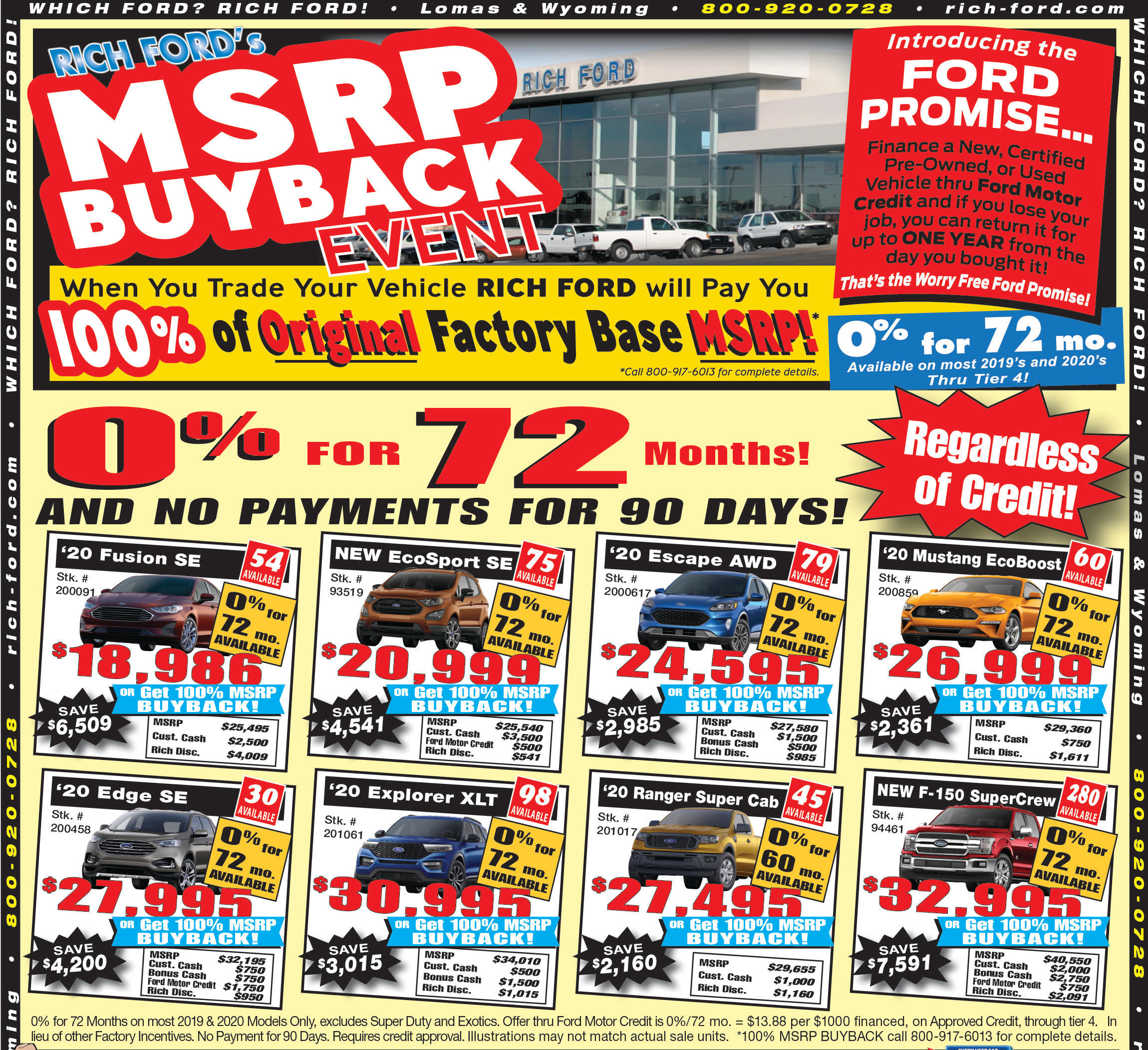 Weekly Ad Specials Rich Ford Sales Albuquerque, NM