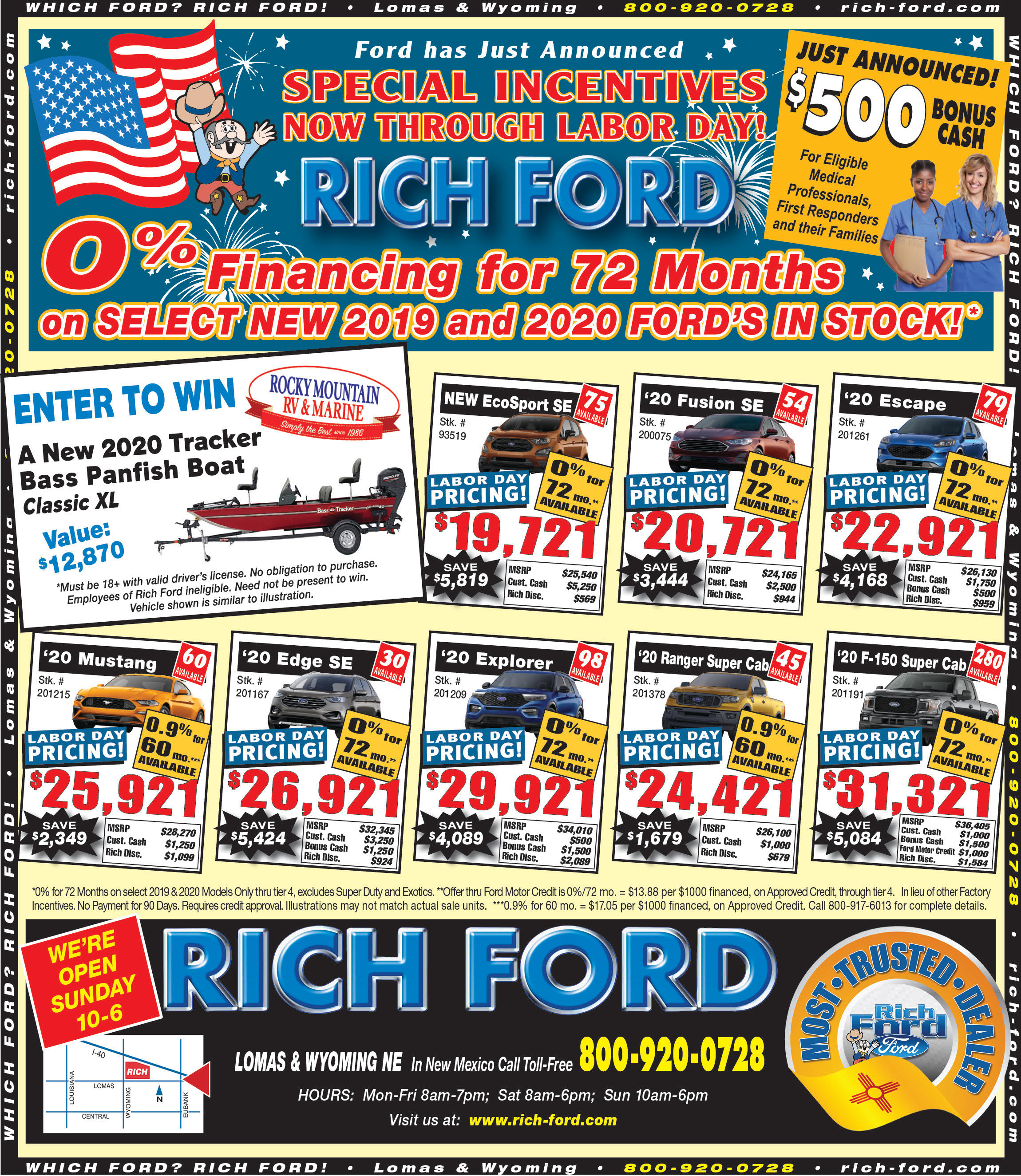Weekly Ad Specials Rich Ford Sales Albuquerque, NM