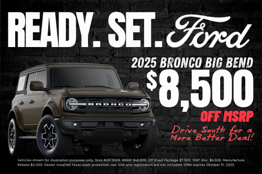 2025 Ford Bronco Big Bend Promotion