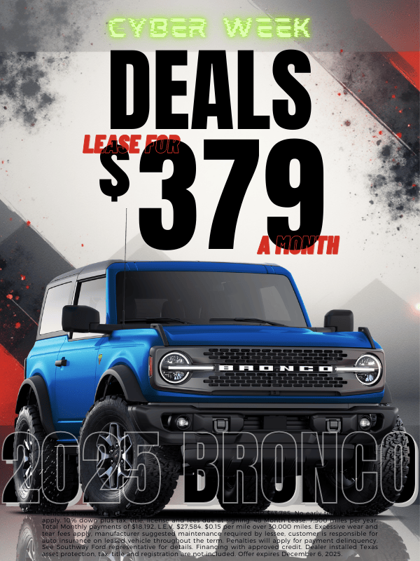 2025 Ford Bronco Lease Deal