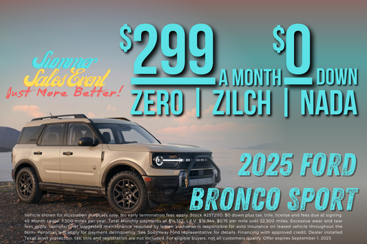2025 Ford Bronco Sport Promotion