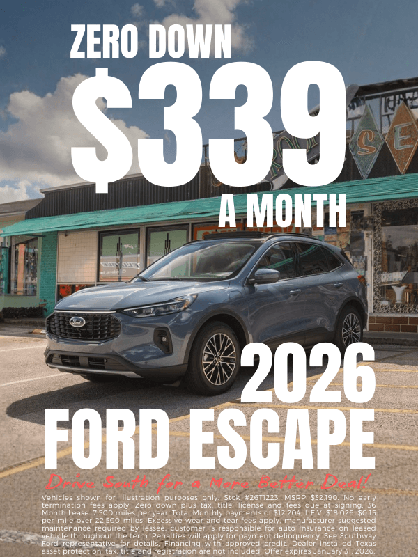 2026 Ford Escape Promotion