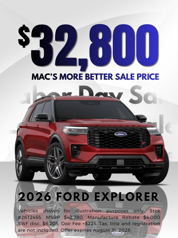 2026 Ford Explorer Promotion Mobile