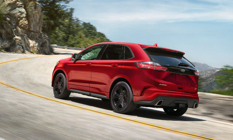 2019 Ford Edge driving mountainside