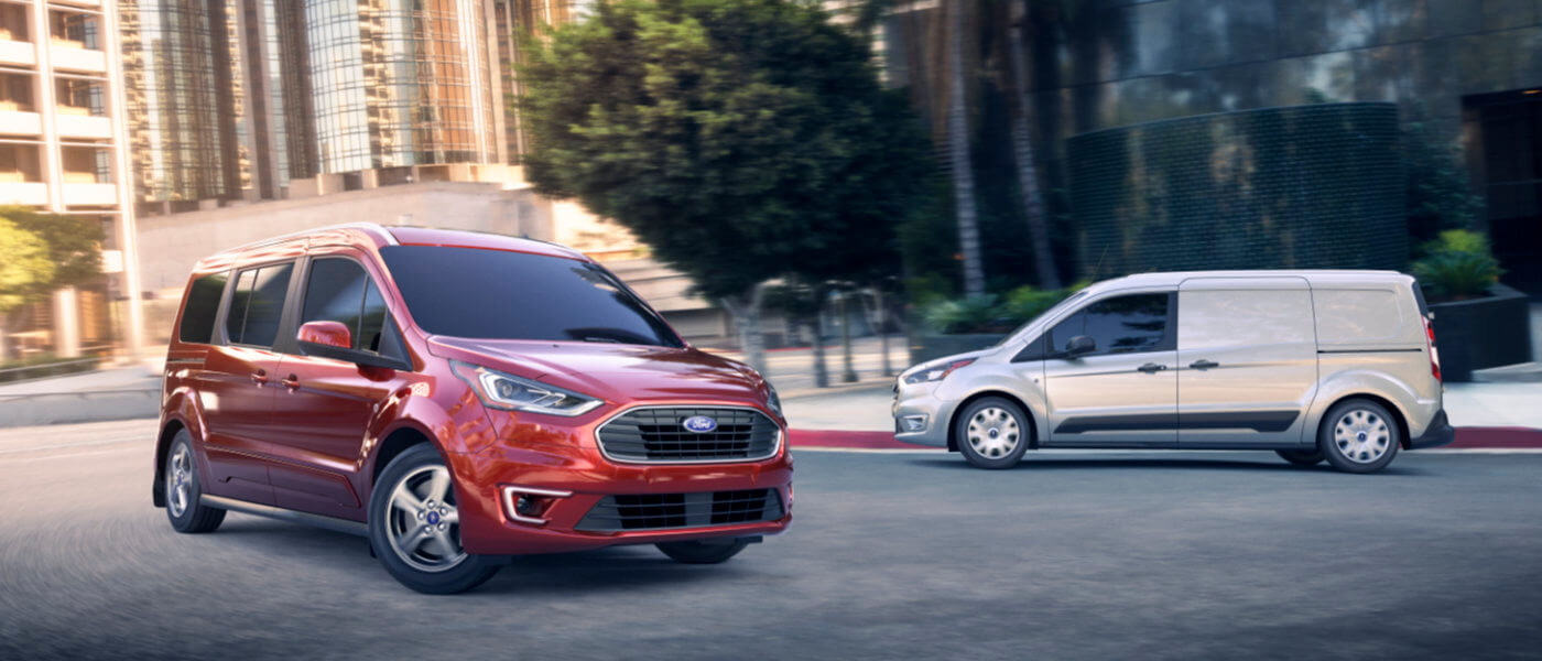 2019 Ford Transit Connect exterior of two on city street
