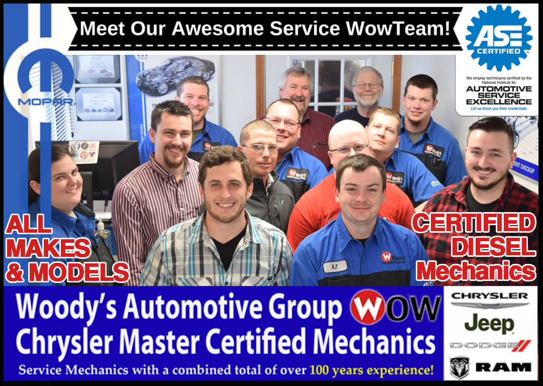 Chrysler, RAM, Jeep, Dodge Service Auto Service FAQ's Woody's